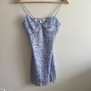 Floral Silky Princess Polly Dress 💙✨